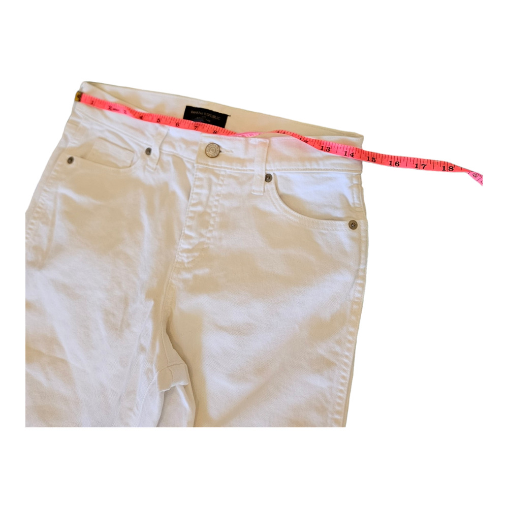 Banana Republic Factory Size 24/00 White Slouch Jeans - Picture 6 of 9